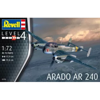 Maqueta de plástico REVELL Arado AR-240 escala 1:72 — modelo de avión para montar