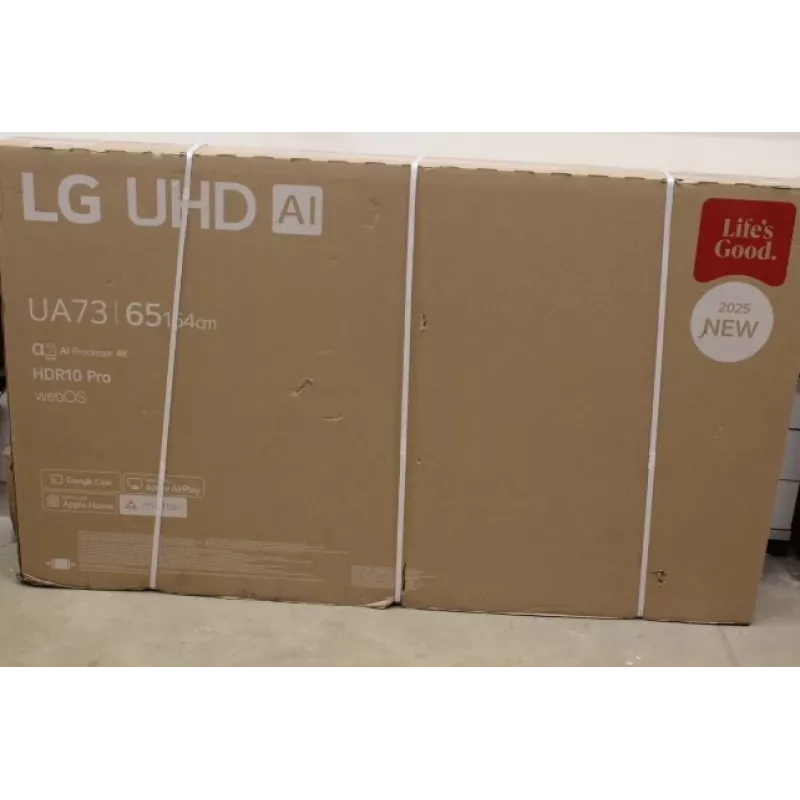 TV LED LCD LG 65UA73003LA 65 inch (165 cm) Smart TV webOS 25 UHD — embalaje dañado
