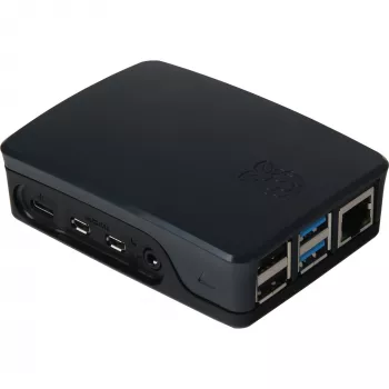 Carcasa Raspberry original para 4B negro/gris (RPI4 CASE BLK/GRY)