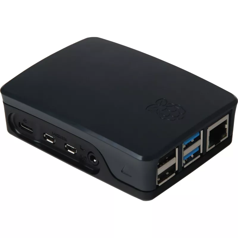 Carcasa Raspberry original para 4B negro/gris (RPI4 CASE BLK/GRY)