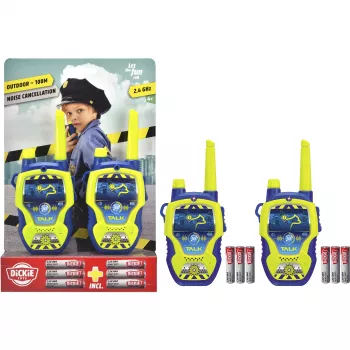 Set de walkie-talkies Dickie Police 2,4 GHz, 2 uds., modelo 201118197