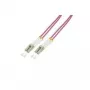 Logilink - Cable de conexión - LC multimodo (M) - LC multimodo (M) - 20 m - Fibra óptica - 50/125 µm - OM4 - libre de halógenos - violeta brezo (FP4LC20)