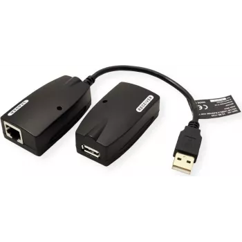Value 12.99.1123 Adaptador de cable USB-A - RJ-45 negro (12.99.1123)