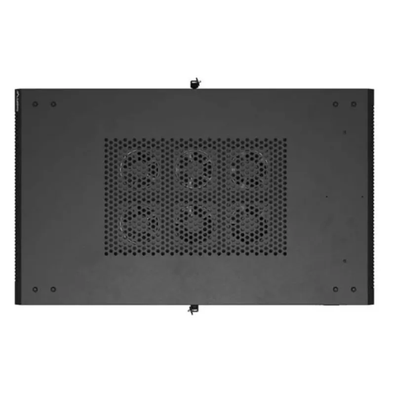 Armario rack 19 pulgadas LANBERG 22HE 600x1000 mm, negro, puertas de cristal delanteras y traseras