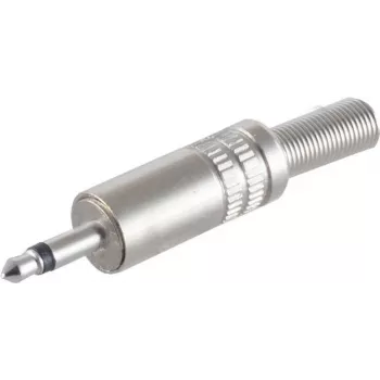 Conector macho jack mono 3,5 mm ShiverPeaks 22220510, carcasa de metal, conector macho mono 3,5 mm