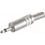 Conector macho jack mono 3,5 mm ShiverPeaks 22220510, carcasa de metal, conector macho mono 3,5 mm