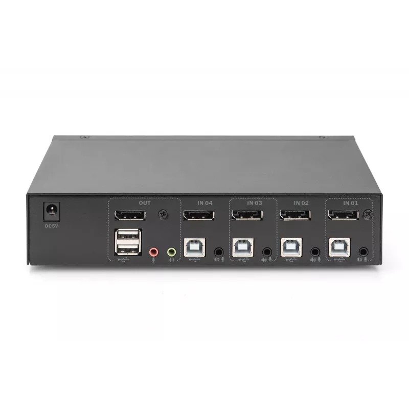 Switch KVM Digitus DS-12891 4x1 DP USB 4K Ultra HD
