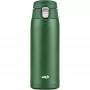 Vaso de viaje EMSA N2151900, verde oscuro, 0,4 L, tapa abatible