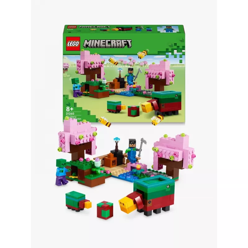 Lego 21260 Minecraft Jardín de Cerezos en Flor, set de juego