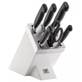 ZWILLING FOUR STAR 35148-207-0 Set de bloque de cuchillos/cubiertos 7 uds. Blanco