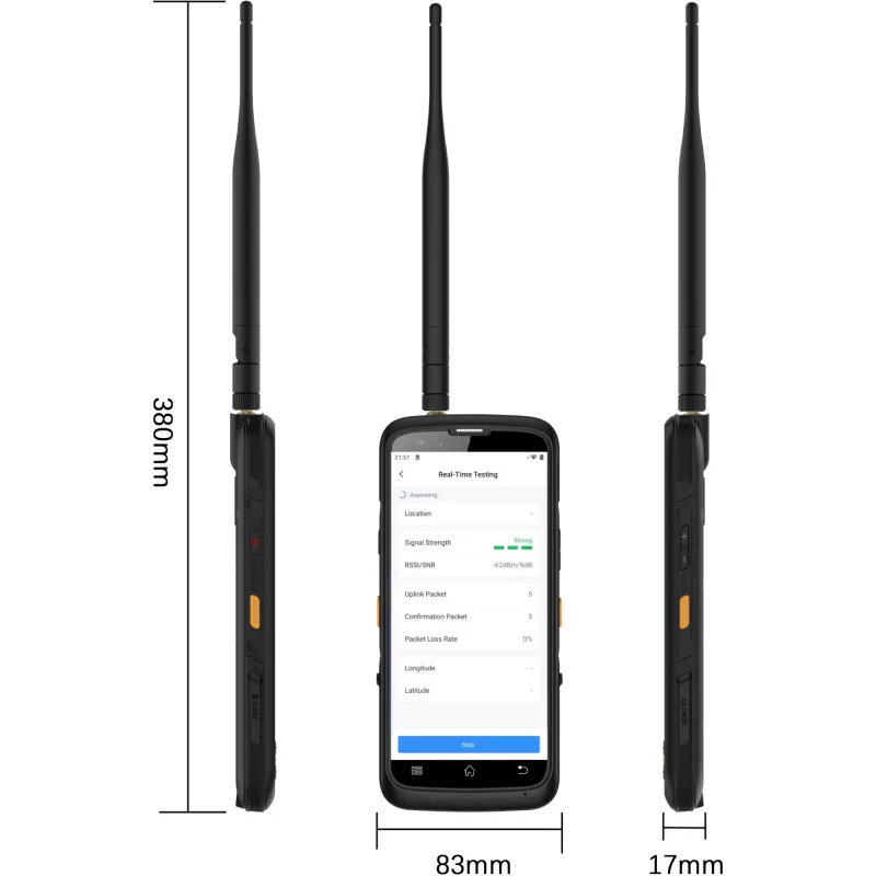 Comprobador de campo LoRaWAN Wi‑Fi Milesight FT101-868M — modelo FT101-868M