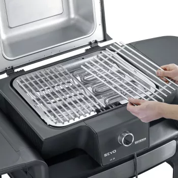 Parrilla eléctrica SEVERIN ZB 8190 — parrilla de mesa compacta, modelo ZB 8190