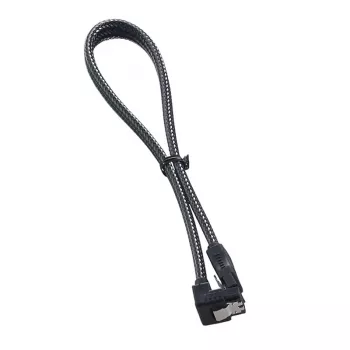 Cable ModMesh SATA 3 en ángulo recto 30 cm - carbono - cable - digital/datos (CM-CAB-RSAT-N30KC-R)