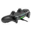 Mando con cable TRACER SHOGUN PRO negro — 16 botones, analógico/digital, cable de 1,5 m, vibración, PC/PS4/PS3