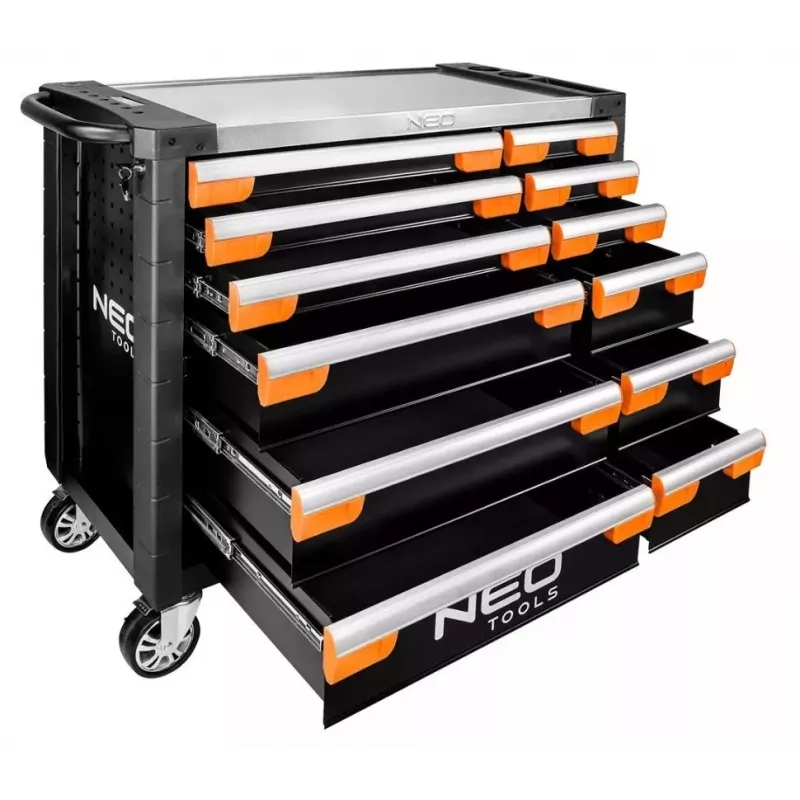 Armario de taller NEO tools PRO 12 cajones 84-225, robusto almacenamiento de acero para herramientas