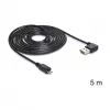 Cable USB DeLOCK USB 2.0 5m USB A Micro-USB B negro