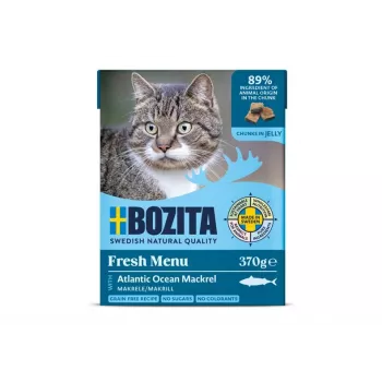 Bozita MIT MAKRELE – STÜCKE IN GELEE