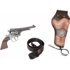 Revolver de metal Gonher con funda y cinturón