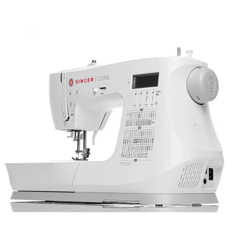 Singer C7205 máquina de coser computerizada, 200 puntadas, 8 ojales, blanca