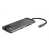 Hub NATEC Fowler Plus USB Type-C negro gris MicroSD SD