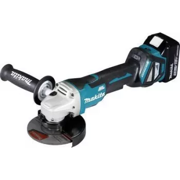 Makita DGA515RTJ - Amoladora angular - inalámbrica - 125 mm - 2 baterías, cargador incluido - 18 V