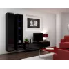 Vitrina Cama VIGO '180' 180/40/30 negro/negro brillo