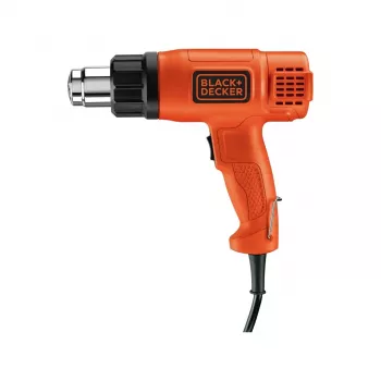 Pistola de aire caliente Black & Decker KX1650 — 1750 W, hasta 600 °C, caudal de aire 570–740 l/min, cable de 2 m, 600 g
