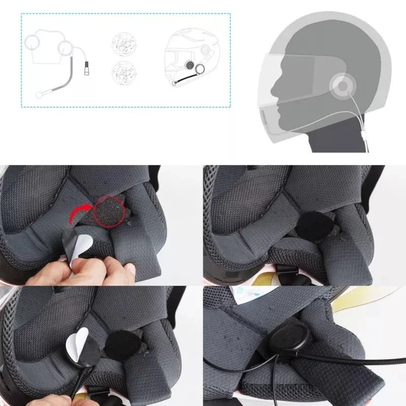 Headset FREEDCONN L1M intercomunicador para moto negro