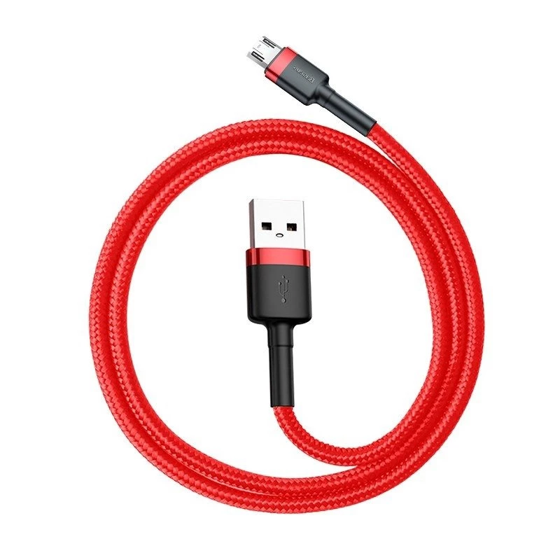 Cable USB Baseus CAMKLF-C09 2m USB A a Micro-USB B rojo