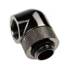 Adaptador XSPC 90° G1/4 macho a G1/4 hembra, giratorio, negro cromo, pack de 4
