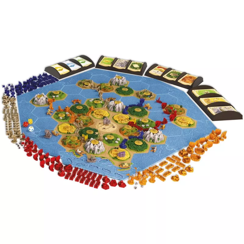 Juego de mesa Kosmos KOO Catan 3D – Navegantes + Ciudades y Caballeros set de ampliación