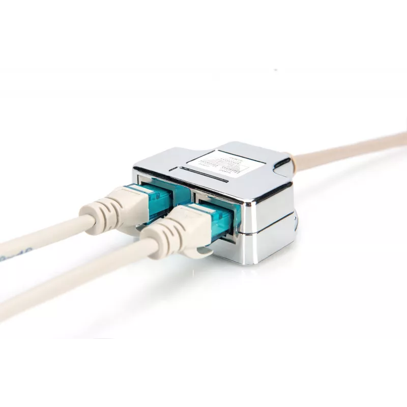 Adaptador de cable de parcheo Digitus CAT 5e apantallado 1:1