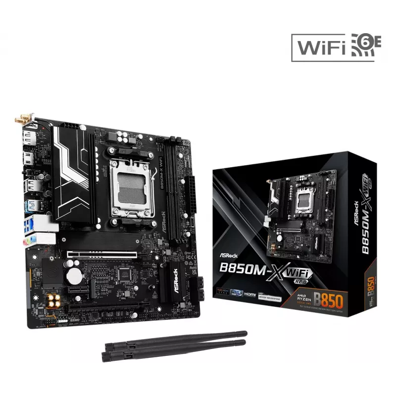 Placa base ASRock B850M-X WiFi R2.0 AMD B850 AM5 Micro-ATX