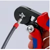 Alicate de crimpar autoajustable 97 53 04 SB (rojo/azul, para terminales de cable)