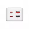 Adaptador de alimentación FIXED FIXCS65-1.5-WH con 2× USB-C PD 65 W y 2× conectores USB-A