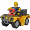 Simba Sam el Bombero quad Mercury con figura, vehículo de juguete
