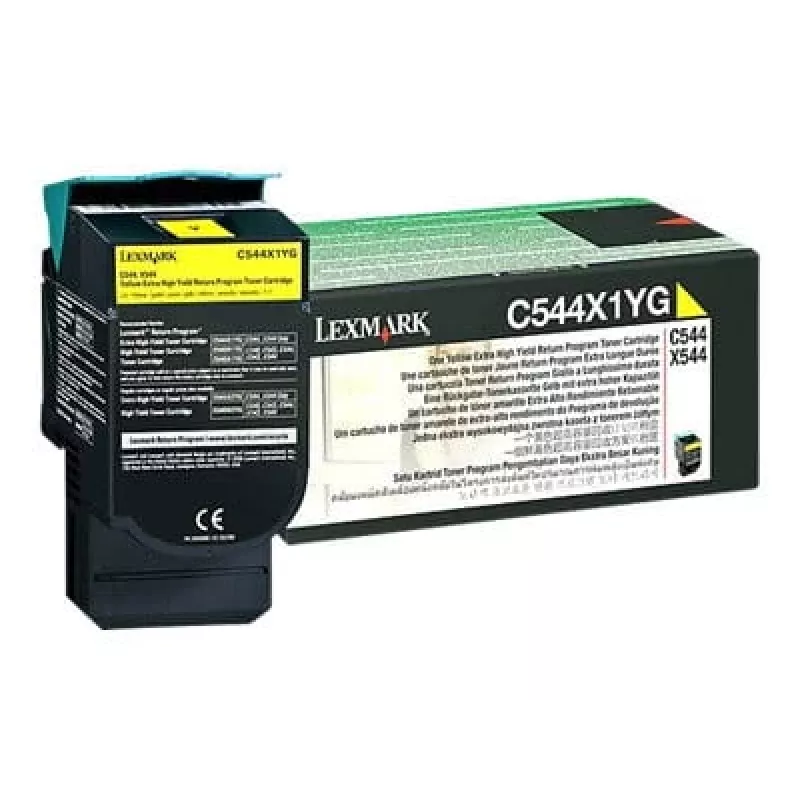 Lexmark - Cartucho de tóner - Muy alto rendimiento - 1 x amarillo - 4000 páginas - LRP / LCCP (0C544X1YG)