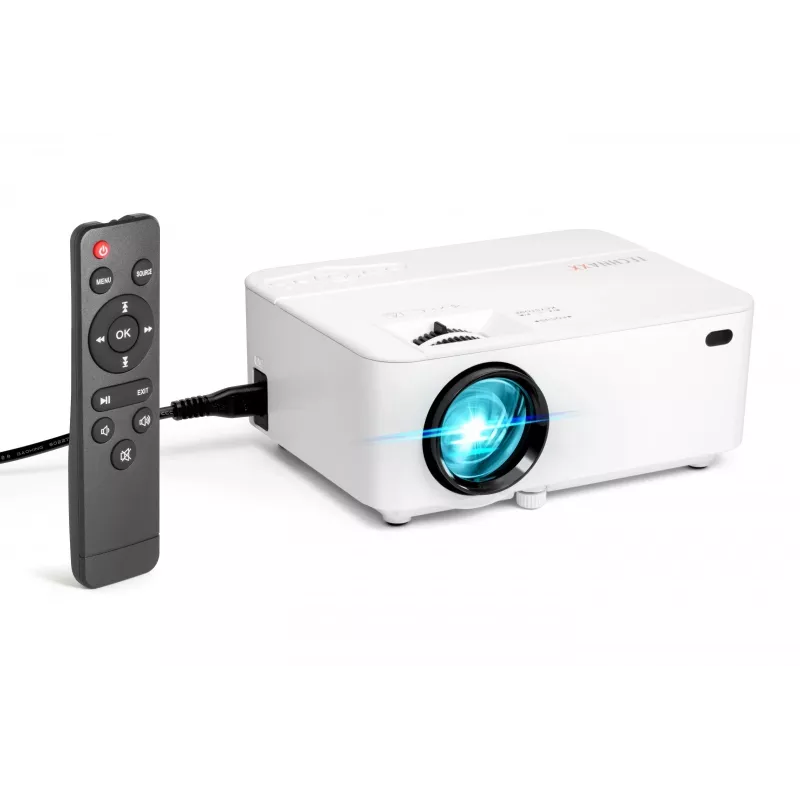 Proyector de tiro estándar Technaxx TX-113 1800 lúmenes ANSI LED 800x480 blanco