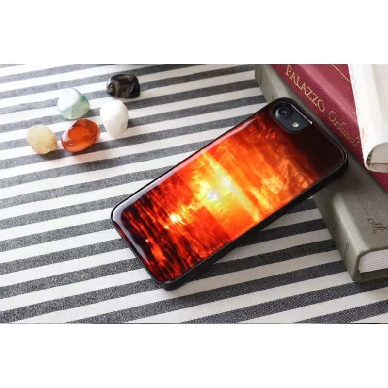 Funda protectora iKins para Apple iPhone 8 / 7 — Sunset negro