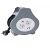 Alargador con carrete MONTIS MT188-10 10 m de cable, 2 tomas de corriente AC, gris