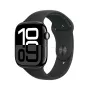 Apple Watch Series 10 GPS 46 mm carcasa de aluminio en Jet Black con correa deportiva negra – M/L