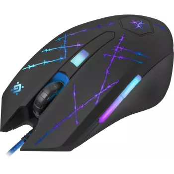 Ratón gaming Defender Forced GM-020L ambidiestro USB Type-A óptico 3200 DPI