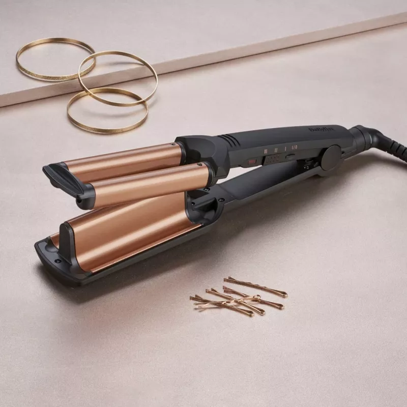 BaByliss Deep Waves rizador Warm Black, Orange 98,4 (2,5 m)