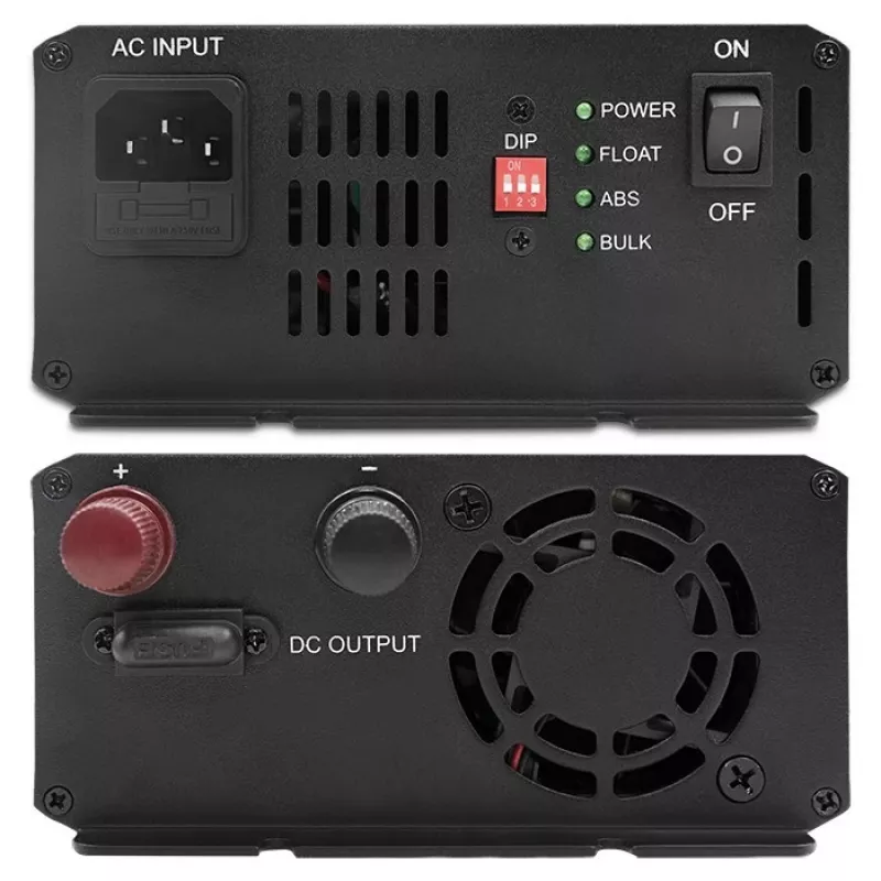 Cargador QOLTEC Monolith 20 A 12 V para baterías LiFePO4, AGM, GEL, SLA