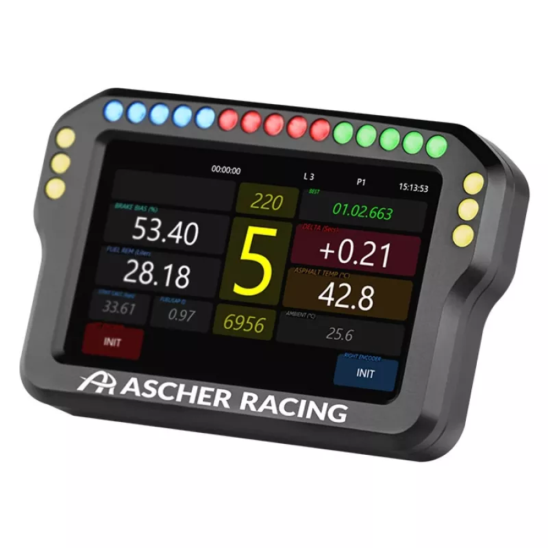 Panel de instrumentos para volante Ascher Racing 4