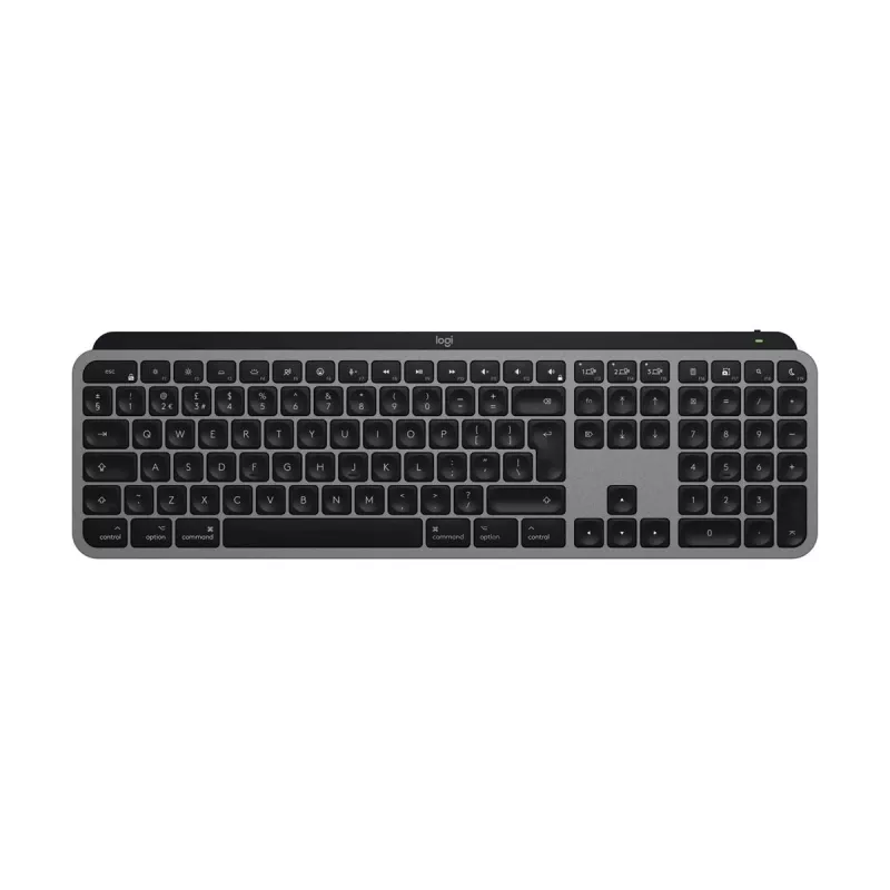 Logitech MX Keys S for Mac Teclado Oficina RF Wireless + Bluetooth QWERTZ Alemán Aluminio Blanco