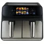 Freidora de aire ProfiCook PC-FR 1287 H — doble 8 L, 2200 W, táctil LED, negro/acero inoxidable