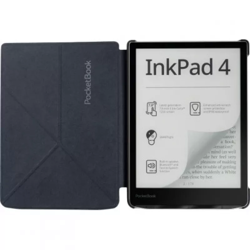 Funda PocketBook H-SO-743-K-WW Origami para InkPad 4 / InkPad Color 2 / InkPad Color 3, 7,8 pulgadas (19,8 cm), negra