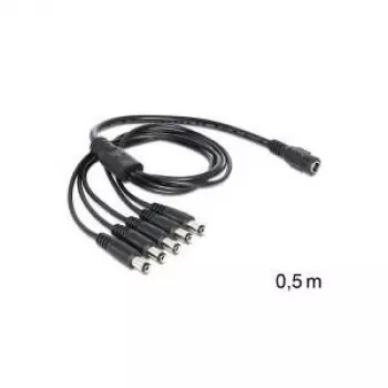 Cable de alimentación DeLOCK 83288 negro 0,5 m