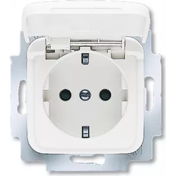 BUSCH JAEGER 20 EUKB-214 - CEE 7/3 - 2P+E - blanco - 250 V - 16 A - 71 mm